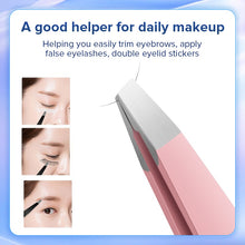 Load image into Gallery viewer, Llano Eyebrow Tweezer Hairs Puller Stainless Steel Eye Brow Clips Eyelash Removal Makeup Tools