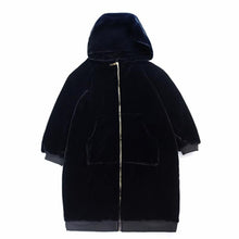 Load image into Gallery viewer, Winter Women Faux Fur Fashionable Beaver Rabbit Hair Thicken Warm Long Hooded Loose Casual Coat