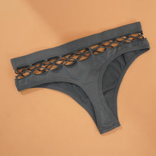 Load image into Gallery viewer, Hollow Out Fish Net Panties Sexy Thongs Seamless Mid Waist Knickers Women's Underwear