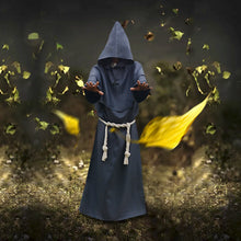 Load image into Gallery viewer, Monk Costume Wizard Priest Cos Costume Halloween Grim Reaper Robe Cosplay Costume