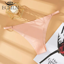 Load image into Gallery viewer, Ultra Thin Panties Sexy Seamless Low Waist Briefs Ice Silk Cotton Crotch Underwear