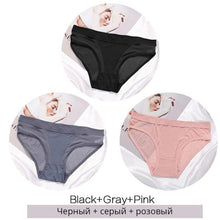 Load image into Gallery viewer, Women Low Waist Panties M-XL Ladies Briefs Female Underwear Fashion Lingerie Transparent Mesh Underpants