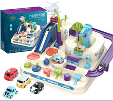 Load image into Gallery viewer, Rail Car Train Track Toys For Kids 2 To 4 Years Old Adventure Game Toy For Boy Birthday Gift Children Parking Lot Toy