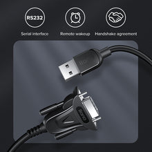 Load image into Gallery viewer, USB 2.0 to RS232 Serial Cable Driver-free RS232 Console Converter Cable for laptop monitor cashier printer access control system