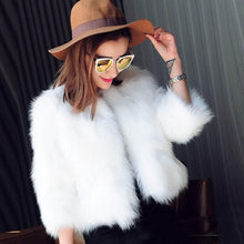 Load image into Gallery viewer, Women Faux Fur Soft Fur Coat Jacket Fluffy Winter Waistcoat Outerwear