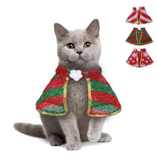 Load image into Gallery viewer, Halloween Christmas Pet Cape Cloak Puppy Cat Outfit Dress Up Coat Costume