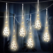 Load image into Gallery viewer, 3PSC Halloween Decoration Hanging Light Up Spider Egg Sacs Outdoor Decoration Glowing Spider Web Egg Indoor Lighted Gift for Party