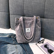 Load image into Gallery viewer, Fashion Women Corduroy Pure Color Shoulder Bag Satchel Tote Hand Bag Travel Bag
