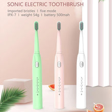 Load image into Gallery viewer, Ultrasonic Electric Toothbrush USB Rechargeable Soft Bristles Adult Children's Toothbrush