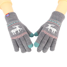 Load image into Gallery viewer, Winter Gloves Christmas Gift Cartoon Knitted Touch Screen Finger Gloves