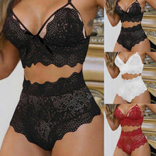 Load image into Gallery viewer, Women's Lace Lingerie Nightwear Underwear Knickers Babydoll Sleepwear Bra Set