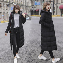 Load image into Gallery viewer, Winter Jacket Women's Coat Jacket Long Down Jacket Coat Long Hooded Duck Down Jacket Large Size