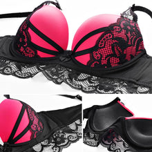 Load image into Gallery viewer, Sexy Push Up Bra Set Lace Panty Set Women Bra Brief Set