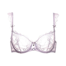 Load image into Gallery viewer, Underwear Varsbaby Sexy Unlined Balconette Demi-Cup Underwire Lace Bra