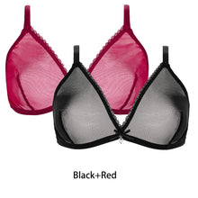 Load image into Gallery viewer, Varsbaby Women Sexy 2Pcs See-Through Plus Size Sexy Lingerie Bra