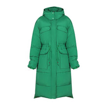 Load image into Gallery viewer, Autumn Winter Thicken Warm Parka Women Casual Solid Color Big Pocket Loose Long Hooded Coat Jackets Outwear