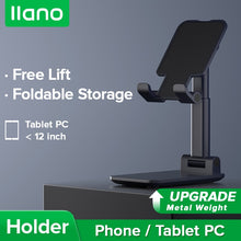 Load image into Gallery viewer, Mobile Phone Stand Foldable Portable Tablet Bracket Adjustable Desktop Phone Holder for iPhone Samsung iPad Air Oppo Vivo HUAWEI Xiaomi