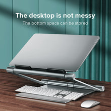 Load image into Gallery viewer, Foldable Laptop Stand Aluminum Alloy Laptop Tablet Adjustable Stand with Adjustable Lift Table