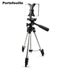 Load image into Gallery viewer, Aluminum Camera Tripod Tablet Mount Holder Stand for iPad Pro Air Mini iPhone X 7 8 Plus Samsung S8