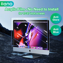Load image into Gallery viewer, Acrylic Anti-blue Ray Computer Screen Protector Film Eye Protection Screen Film for 17-27 inch PC / Computer / Monitor