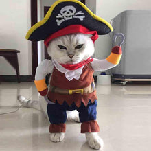 Load image into Gallery viewer, Pet Cat Costumes Pirate Skull Pattern Halloween Party Costume Clothes Accessories