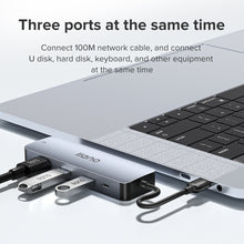 Load image into Gallery viewer, Ethernet Adapter USB 2.0 100Mbps Ethernet with 3 Ports HUB Converter 5 in 1 Ethernet HUB Splitter Portable Extension Data Hub Support PS4 PS5 Switch