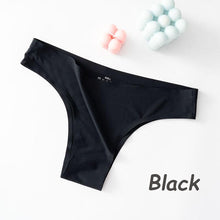 Load image into Gallery viewer, Sexy Seamless Ice Silk Stretch Comfortable Panties Low Waist Thong Women's Ultra-thin Bikini Panties