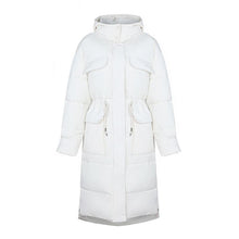 Load image into Gallery viewer, Autumn Winter Thicken Warm Parka Women Casual Solid Color Big Pocket Loose Long Hooded Coat Jackets Outwear