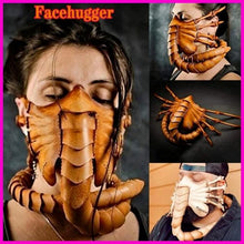 Load image into Gallery viewer, Halloween Mask Facehugger Costume Alien Facehugger Face Mask Face Hugger Costume Horror Props Rubber Scary Half Face Scorpion Mask