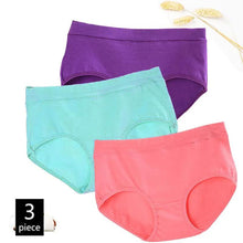 Load image into Gallery viewer, FallSweet 3pcs/lot! Cotton Women Panties Middle Waist Comfortable Briefs