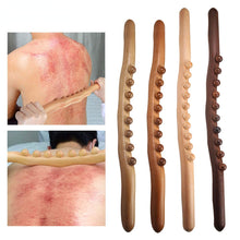 Load image into Gallery viewer, Wooden Scraping Stick Muscle Relaxation Massage Tool for Back Shoulder Neck Waist Leg Lymphatic Drainage Guasha Massage Therapy