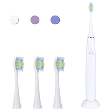 Load image into Gallery viewer, Q-Gleam Electric Toothbrush Rechargeable Toothbrush Sonic Cleaning With Timer 4 Modes 3 Brush Heads