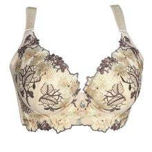 Load image into Gallery viewer, Classic Chinoiserie Embroidery Bra Large Size Push Up Bra Thickened Chest Pad Underwear BC Cup