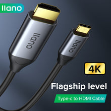 Load image into Gallery viewer, 4K 1.8m Type C to HDMI Cable Video Converter Adapter Type-C to HDMI 4K/60Hz HD Cable for Laptop TV Projector Video Cinema-level Cable