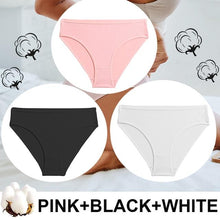 Load image into Gallery viewer, 3Pcs/lot Women's Panties High Waist Seamless Knickers Underwear Cotton Briefs Sexy Lingerie Female Intimates