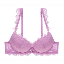 Load image into Gallery viewer, Varsbaby Sexy Lace Push Up Bra Gathers Underwear for Women
