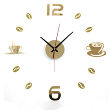 Load image into Gallery viewer, Living room new acrylic quartz watch clocks reloj de pared home decoration hot Metal wall Sticker home decora