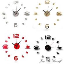 Load image into Gallery viewer, Living room new acrylic quartz watch clocks reloj de pared home decoration hot Metal wall Sticker home decora