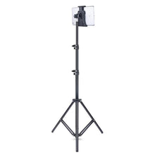 Load image into Gallery viewer, Tripod Floor Stand Adjustable Tablet Mount for iPhone Mini Pro Max Mobile Phone