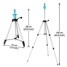Load image into Gallery viewer, Adjustable Wig Head Tripod Stand Mannequin Tripod Hairdressing Training Holder
