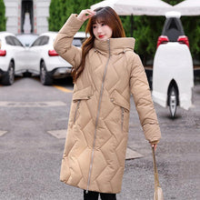 Load image into Gallery viewer, Winter Thicken Female Warm Long Parka Women Solid Color Loose Hooded Coat Jackets Outwear