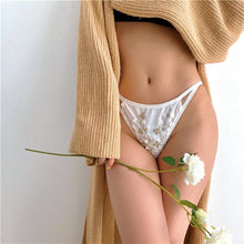 Load image into Gallery viewer, Women Sexy Lace Flowers Embroidery Panties Low Waist Mesh Temptation Breifs French Luxury Underwear Plus Size Breathable Panty