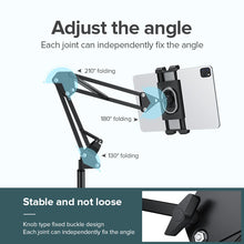 Load image into Gallery viewer, llano Phone Tablet iPad Floor Stand Lazy Holder iPad Holder Live-Broadcast Mobile Phone Adjustable 360° Stand 0.8-1.3M For 4-13 Inch