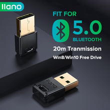 Load image into Gallery viewer, USB Bluetooth 5.0 Transmitter Receiver Adapter Dongle Aptx for Wireless Headphone PC Computer Speaker Mouse Music CRS Audio