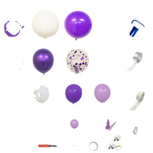 Load image into Gallery viewer, Christmas Purple Theme Balloon Set Birthday Party Decoration Romantic Confession Atmosphere Arrangement Balloon Wholesale