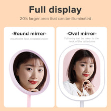 Load image into Gallery viewer, LLANO Makeup Mirror LED Desktop Adjustable Fill Light Dressing Mirror Rechargable with 3 Lights