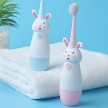 Load image into Gallery viewer, Children Smart Sonic Electric Bunny Toothbrush 3 Soft Bristles 31000 Stroke IPX7 Waterproof Function (Suitable For Over 3 Years Old)