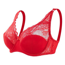Load image into Gallery viewer, Summer Thin Breathable Sexy Large Size Bra Adjustable with Steel Ring Comfortable Lace Underwear