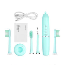 Load image into Gallery viewer, 5 Modes 3200rpm/min Sonic Electric Toothbrush Dental Scaler Calculus Remover Oral Care Tool USB Charge +Intelligent Touch Switch+ Bracket + 4 Heads
