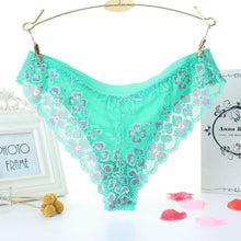 Load image into Gallery viewer, TERMEZY Sexy Panties Women Lace Low-waist Briefs Female Breathable Embroidery Underwear Transparent G-String Underpant Lingerie